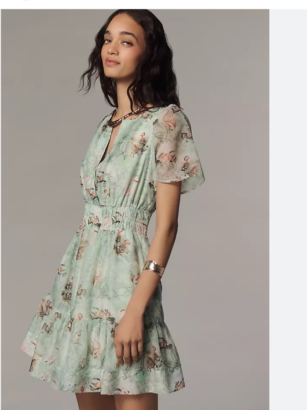 Anthropologie Somerset Organza Mini Dress - Size S - Picture 2 of 7